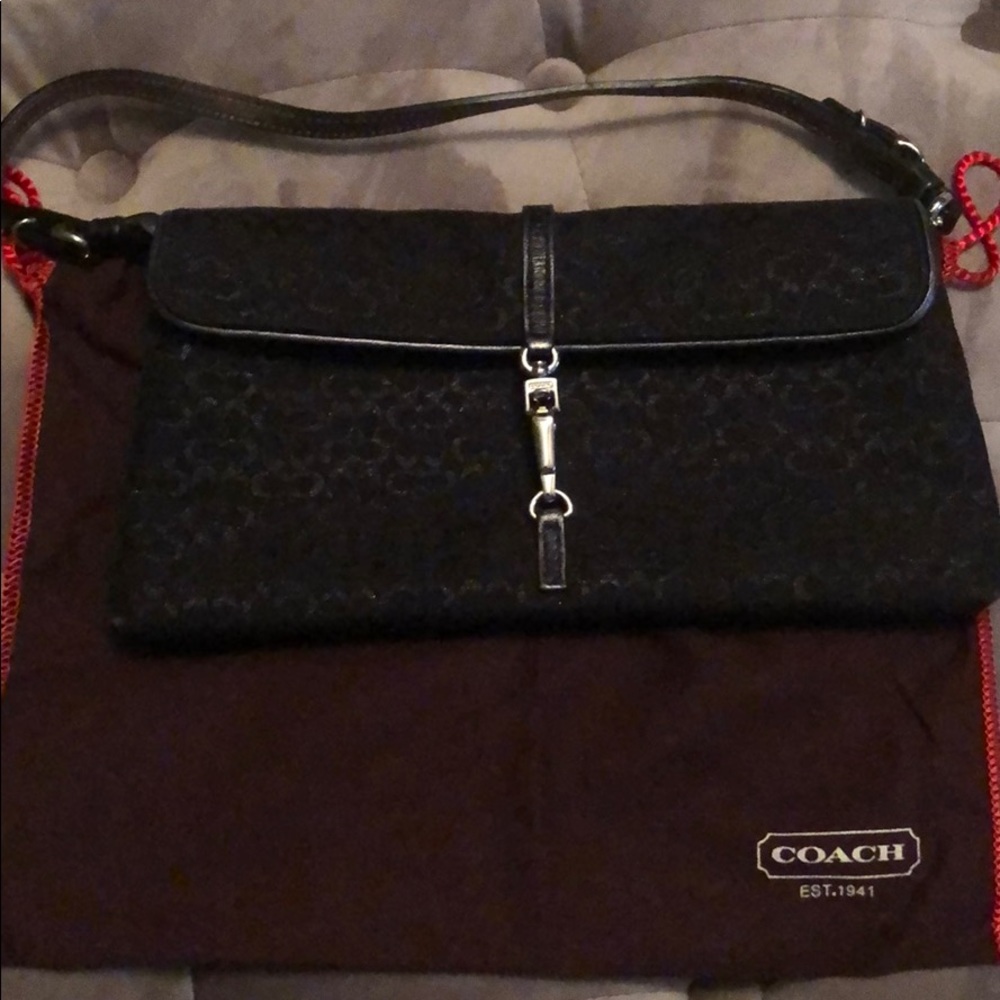 Rare Coach evening shoulder purse